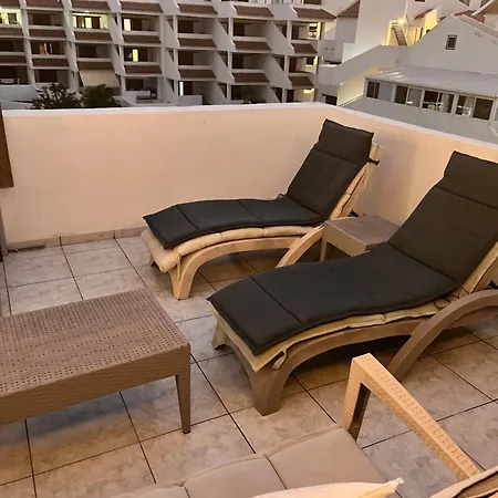 Sea View Penthouse Or With Large Terrace In Cristianos *